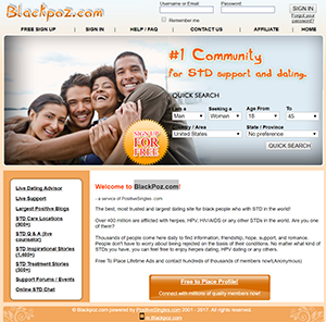 black herpes dating site, black poz